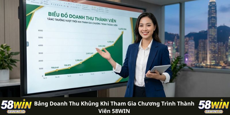 Chương Trình Thành Viên 58WIN: Cơ Hội Tăng Thu Nhập Hấp Dẫn 3 Bảng doanh thu khủng khi tham gia chương trình thành viên 58WIN