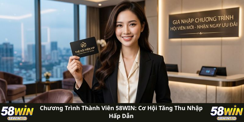 Chương Trình Thành Viên 58WIN: Cơ Hội Tăng Thu Nhập Hấp Dẫn 1 Chương Trình Thành Viên 58WIN