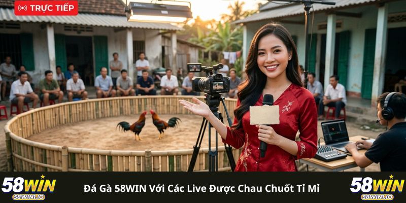 Đá Gà 58WIN - Xem Nhanh Trong 1 Chạm, Chất Lượng Full HD 1 Đá gà 58WIN với các live được chau chuốt tỉ mỉ