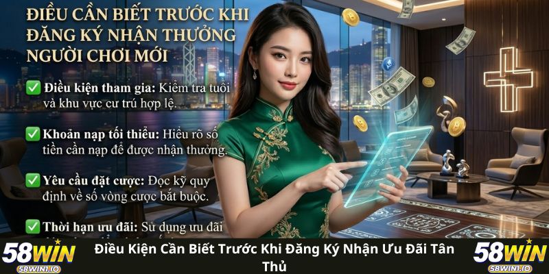 Khuyến Mãi Chào Mừng Thành Viên Mới - Nhận 58 Triệu Dễ Dàng 5 Điều kiện cần biết trước khi đăng ký nhận ưu đãi tân thủ