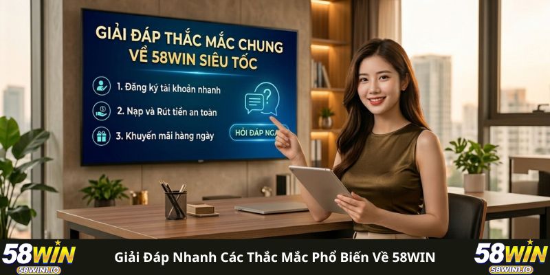 58win - Top 1 nhà cái uy tín 2026 21 Giải đáp nhanh các thắc mắc phổ biến về 58WIN