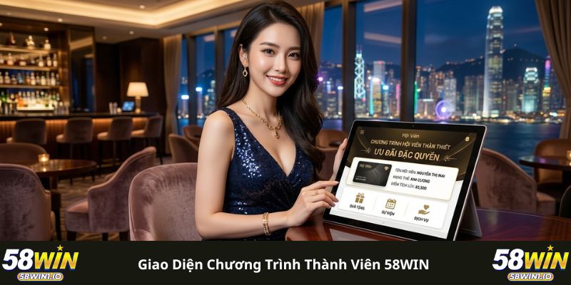 Chương Trình Thành Viên 58WIN: Cơ Hội Tăng Thu Nhập Hấp Dẫn 2 Giao diện chương trình thành viên 58WIN
