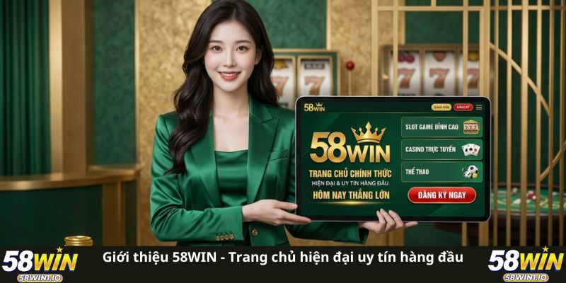 Giới Thiệu 58WIN: Khám Phá 4 Sảnh Cược Xanh Chín Đẳng Cấp 1 Giới thiệu 58WIN - Trang chủ hiện đại uy tín hàng đầu
