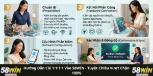 Hướng Dẫn Cài 1:1:1:1 Vào 58WIN