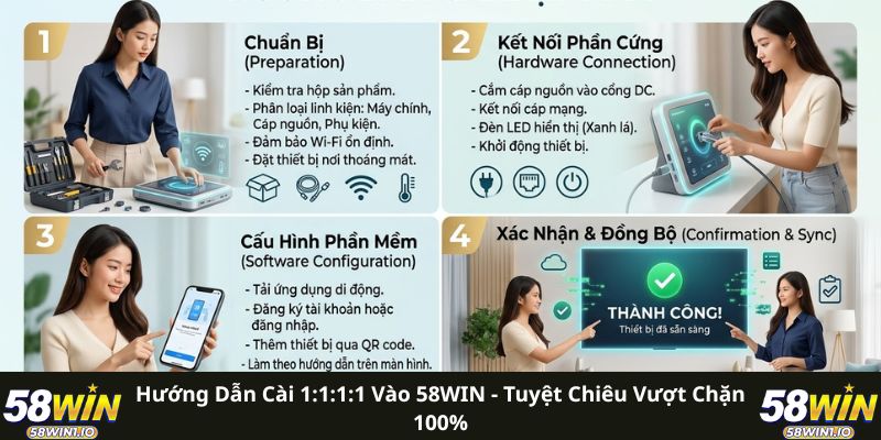 Hướng Dẫn Cài 1:1:1:1 Vào 58WIN - Tuyệt Chiêu Vượt Chặn 100% 1 Hướng Dẫn Cài 1:1:1:1 Vào 58WIN