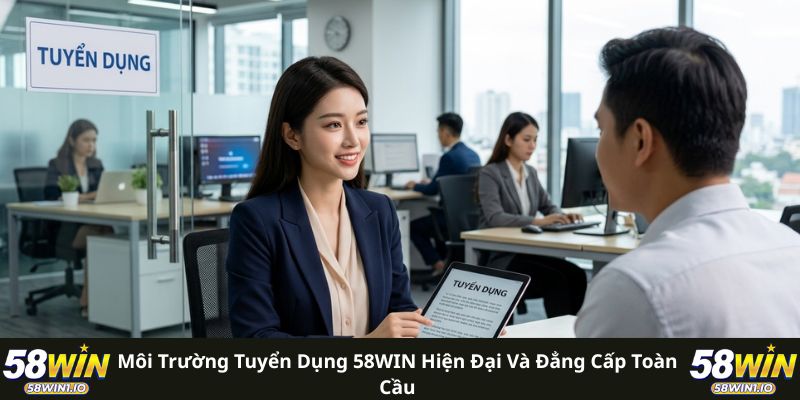 Tuyển Dụng 58WIN Hot Nhất: 4 Bước Ứng Tuyển Nhận Việc Ngay! 1 Môi trường tuyển dụng 58WIN hiện đại và đẳng cấp toàn cầu