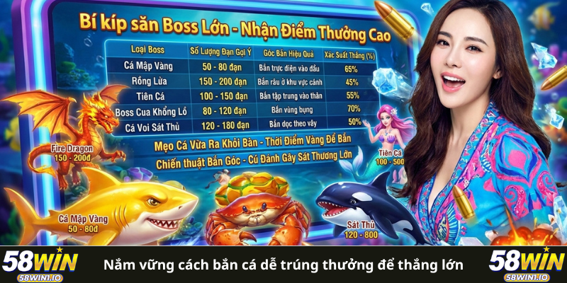 Top 5 Cách Bắn Cá Dễ Trúng Thưởng Hiệu Quả Nhất Hiện Nay 5 Nắm vững cách bắn cá dễ trúng thưởng để thắng lớn tại 58WIN