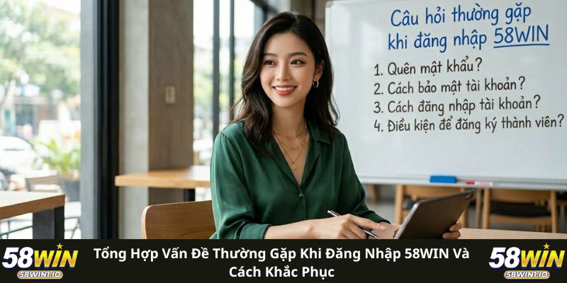 Đăng Nhập 58WIN Nhanh Chóng - Dễ Dàng Trên Mọi Thiết Bị 2 Tổng hợp vấn đề thường gặp khi đăng nhập 58WIN và cách khắc phục