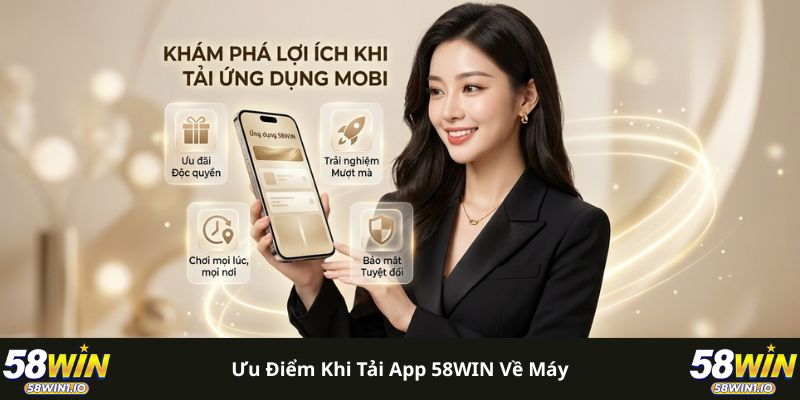 Tải App 58WIN - Giải Trí Trực Tuyến Đơn Giản, Dễ Dàng Nhất 1 Ưu điểm khi tải app 58WIN về máy